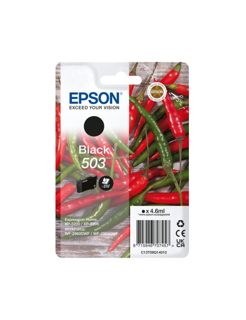 Epson 503 cartucho de tinta 1 pieza(s) Original Rendimiento estándar Negro