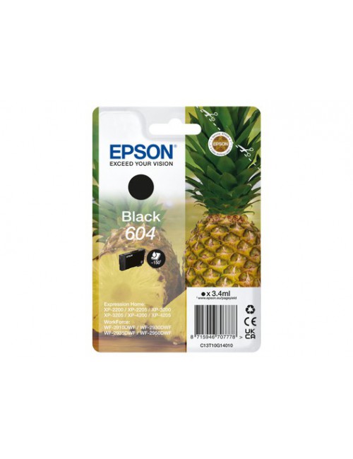 Epson 604 cartucho de tinta 1 pieza(s) Original Rendimiento estándar Negro