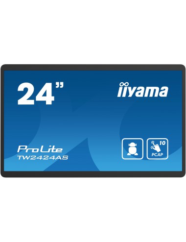 iiyama TW2424AS-B1 visualizzatore di messaggi Pannello piatto per segnaletica digitale 60,5 cm (23.8") Wi-Fi 250 cd m² 4K Ultra