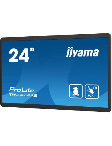 iiyama TW2424AS-B1 visualizzatore di messaggi Pannello piatto per segnaletica digitale 60,5 cm (23.8") Wi-Fi 250 cd m² 4K Ultra