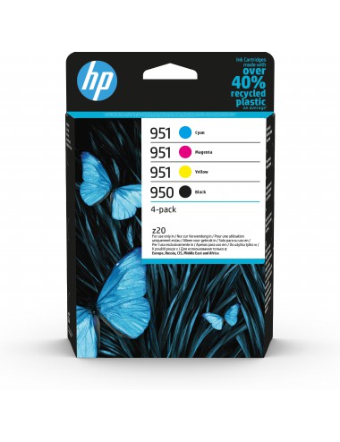 HP Confezione da 4 cartucce di inchiostro originali 950 951, nero, ciano, magenta, giallo