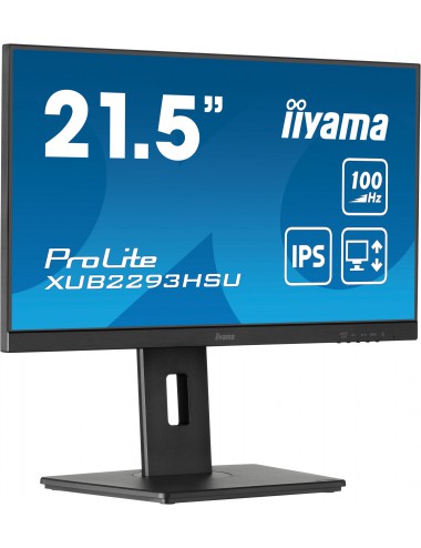 iiyama ProLite XUB2293HSU-B6 Monitor PC 54,6 cm (21.5") 1920 x 1080 Pixel Full HD LED Nero