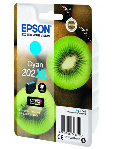 Epson Kiwi Singlepack Cyan 202XL Claria Premium Ink