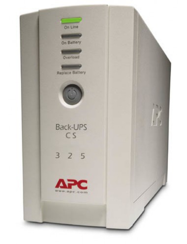 APC Back-UPS CS 325 w o SW alimentation d'énergie non interruptible 0,325 kVA 210 W