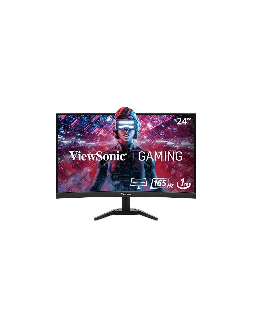 Viewsonic VX Series VX2418C écran plat de PC 61 cm (24") 1920 x 1080 pixels LCD Noir