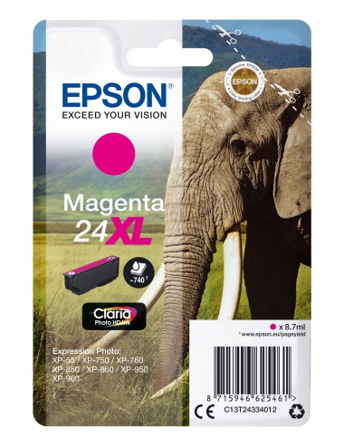 Epson Elephant Cartouche "Eléphant" - Encre Claria Photo HD M (XL)