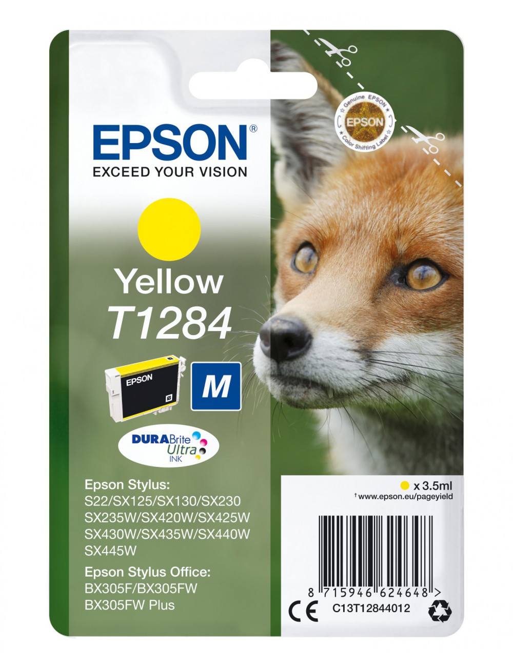 Epson Fox Cartucho T1284 amarillo