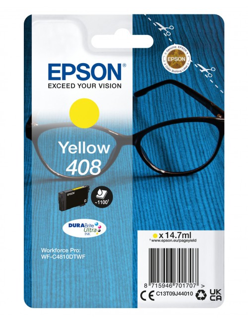 Epson Singlepack Yellow 408 DURABrite Ultra Ink