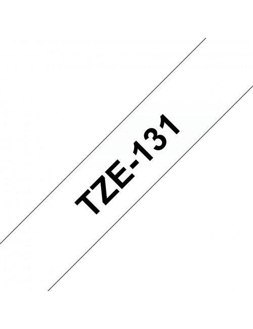 Brother TZE-131 nastro per etichettatrice Nero trasparente