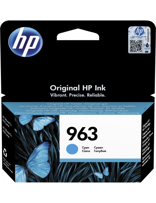 HP 963 Cartouche d'encre cyan authentique