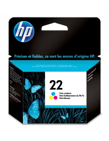HP 22 cartouche d'encre trois couleurs authentique
