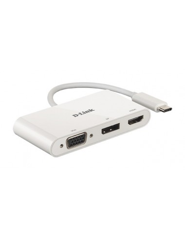 D-Link DUB-V310 replicatore di porte e docking station per laptop Cablato USB 3.2 Gen 1 (3.1 Gen 1) Type-C Bianco