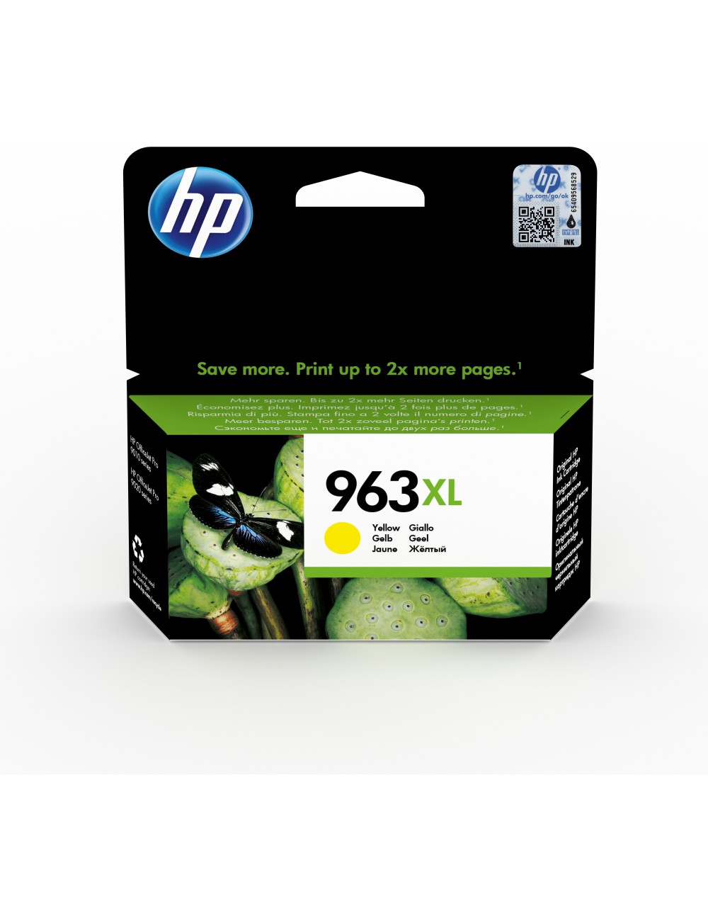 HP 963XL Cartouche d'encre jaune authentique, grande capacité