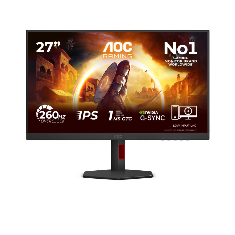 AOC G4 27G4ZR écran plat de PC 68,6 cm (27") 1920 x 1080 pixels Full HD LED Noir, Rouge