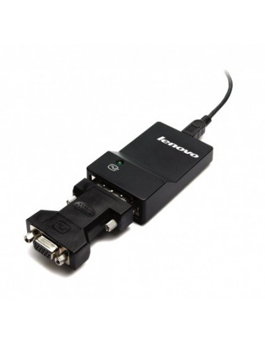 Lenovo USB 3.0 - DVI VGA adaptateur graphique USB 2048 x 1152 pixels Noir