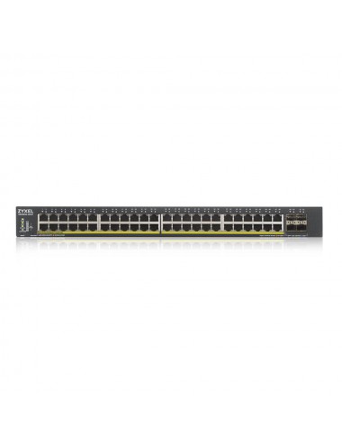 Zyxel XGS1930-52HP Géré L3 Gigabit Ethernet (10 100 1000) Connexion Ethernet, supportant l'alimentation via ce port (PoE) Noir