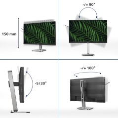 Philips 5000 series 24B2G5200 00 écran plat de PC 60,5 cm (23.8") 1920 x 1080 pixels Full HD LCD Anthracite