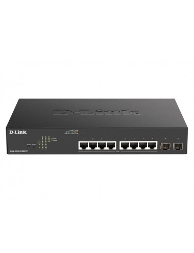 D-Link DGS-1100-10MPV2 Géré L2 Gigabit Ethernet (10 100 1000) Connexion Ethernet, supportant l'alimentation via ce port (PoE)