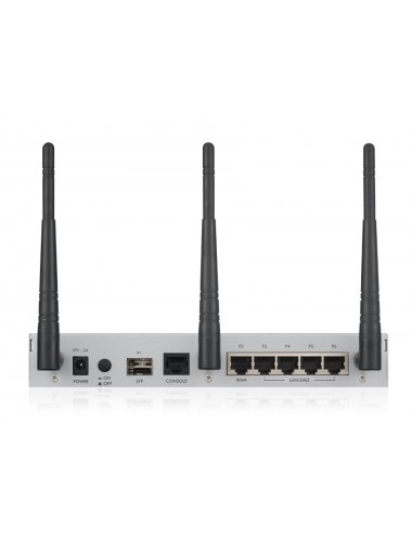 Zyxel USG20W-VPN-EU0101F router inalámbrico Gigabit Ethernet Doble banda (2,4 GHz 5 GHz) Gris, Rojo