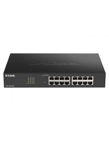 D-Link DGS-1100-16V2 Géré L2 Gigabit Ethernet (10 100 1000) Noir