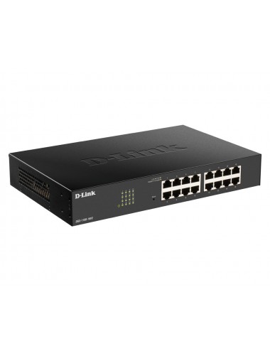 D-Link DGS-1100-16V2 Gestionado L2 Gigabit Ethernet (10 100 1000) Negro