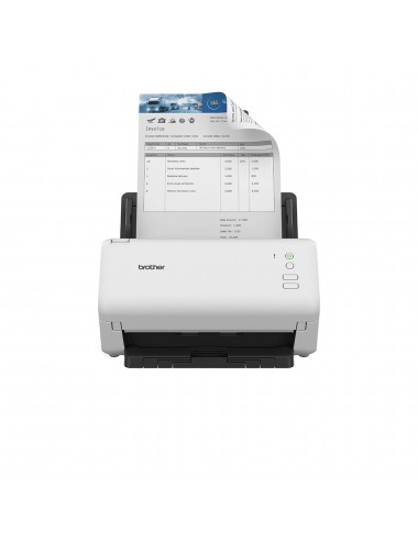 Brother ADS-4100 escaner Escáner con alimentador automático de documentos (ADF) 600 x 600 DPI A4 Negro, Blanco