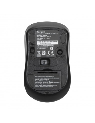 Targus AMB844GL souris Ambidextre Bluetooth Optique 1000 DPI