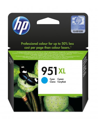 HP 951XL cartouche d'encre cyan grande capacité authentique