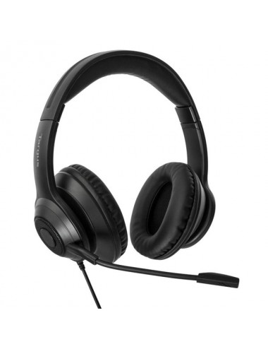 Targus AEH102GL écouteur casque Avec fil Arceau Appels Musique USB Type-A Noir