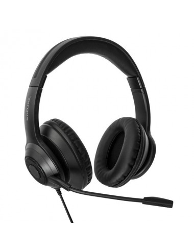 Targus AEH102GL auricular y casco Auriculares Alámbrico Diadema Llamadas Música USB tipo A Negro