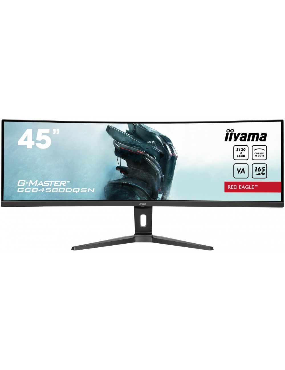 iiyama G-MASTER RED EAGLE CURVED pantalla para PC 114,3 cm (45") 5120 x 1440 Pixeles Dual QHD LED Negro