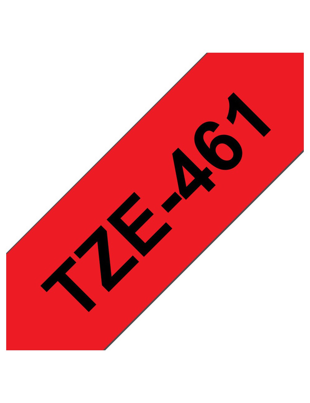 Brother TZE-461 ruban d'étiquette Noir sur rouge