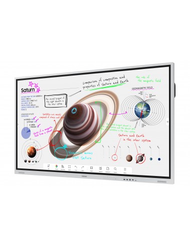 Samsung WM75B lavagna interattiva 190,5 cm (75") 3840 x 2160 Pixel Touch screen Grigio, Bianco