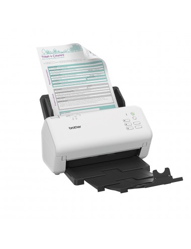Brother ADS-4300N escaner Escáner con alimentador automático de documentos (ADF) 600 x 600 DPI A4 Negro, Blanco