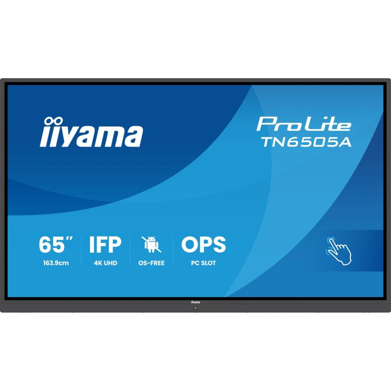 iiyama TN6505A-B1AG Écran d'affichage dynamique Écran plat interactif 163,8 cm (64.5") 500 cd/m² 4K Ultra HD Noir Écran tactile iiyama TN6505A-B1AG Écran d'affichage dynamique Écran plat interactif 163,8 cm (64.5") 500 cd/m² 4K Ultra HD Noir Écran tactile
