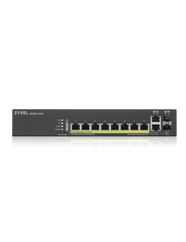 Zyxel GS2220-10HP-EU0101F commutateur réseau Géré L2 Gigabit Ethernet (10 100 1000) Connexion Ethernet, supportant