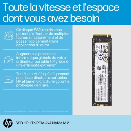 HP SSD PCIe4x4 NVMe M.2 1 To