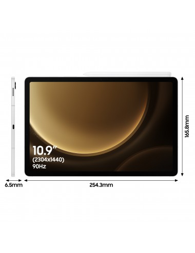 Samsung SM-X510NZSEEUB tablette Samsung Exynos 256 Go 27,7 cm (10.9") 8 Go Wi-Fi 6 (802.11ax) Android 13 Argent