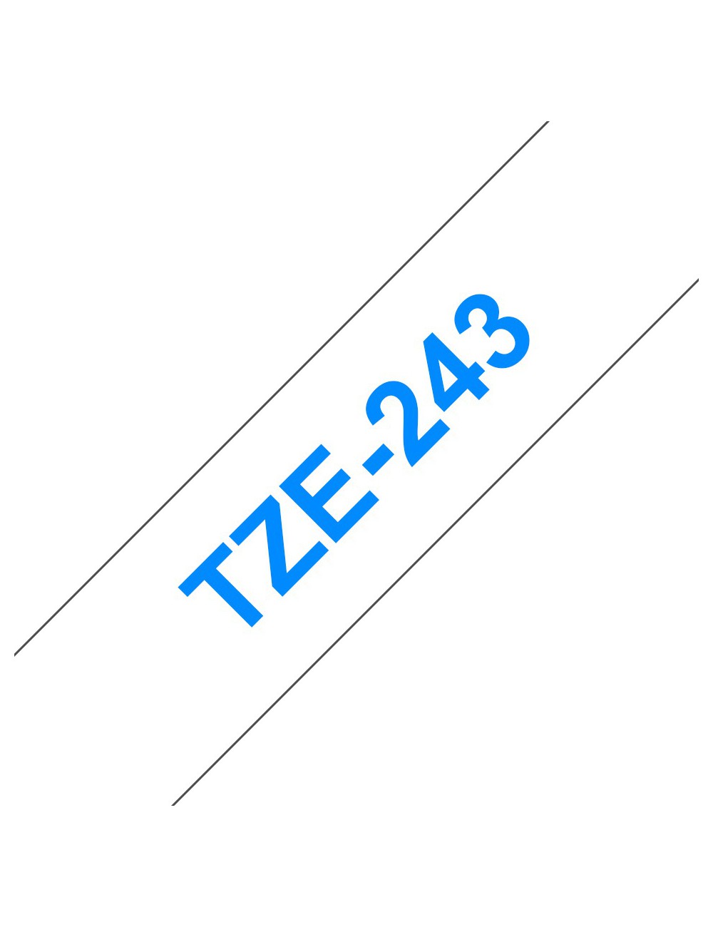 Brother TZE-243 nastro per etichettatrice Blu su bianco