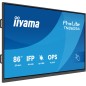 iiyama TN8605A-B1AG Écran d'affichage dynamique Écran plat interactif 2,17 m (85.6") 500 cd/m² 4K Ultra HD Noir Écran tactile