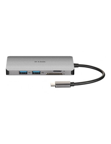 D-Link DUB-M810 replicatore di porte e docking station per laptop Cablato USB 3.2 Gen 1 (3.1 Gen 1) Type-C Argento