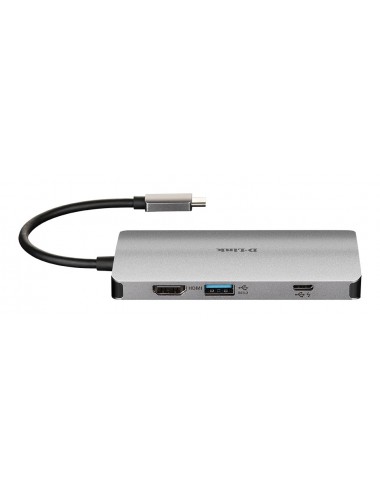 D-Link DUB-M810 replicatore di porte e docking station per laptop Cablato USB 3.2 Gen 1 (3.1 Gen 1) Type-C Argento