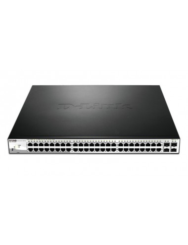D-Link DGS-1210-52MP Géré L2 Gigabit Ethernet (10 100 1000) Connexion Ethernet, supportant l'alimentation via ce port (PoE)
