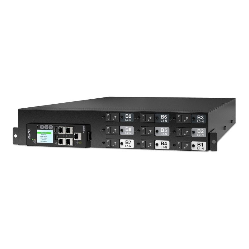 APC PDU en rack NetShelter Advanced avec compteur et commutation, 2U, 3 phases, 415 V, 41,4 kVA, 60 A, 18 prises APC PDU en rack NetShelter Advanced avec compteur et commutation, 2U, 3 phases, 415 V, 41,4 kVA, 60 A, 18 prises