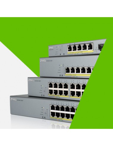 Zyxel GS1350-26HP-EU0101F switch di rete Gestito L2 Gigabit Ethernet (10 100 1000) Supporto Power over Ethernet (PoE) Grigio