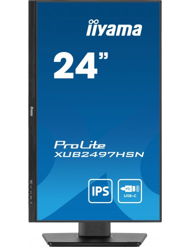 iiyama ProLite XUB2497HSN-B1 LED display 61 cm (24") 1920 x 1080 Pixeles Full HD Negro