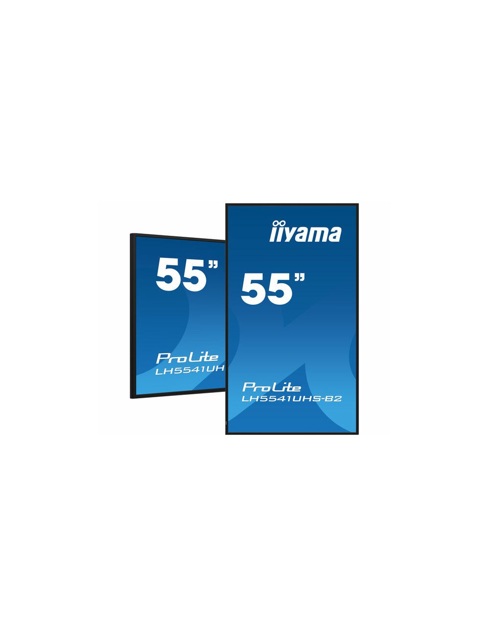 iiyama LH5541UHS-B2 affichage de messages En forme de kiosk 138,7 cm (54.6") LCD 500 cd m² 4K Ultra HD Noir Intégré dans le