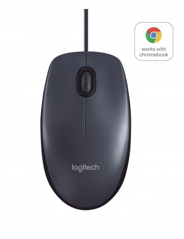 Logitech B100 mouse Ambidestro USB tipo A Ottico 800 DPI