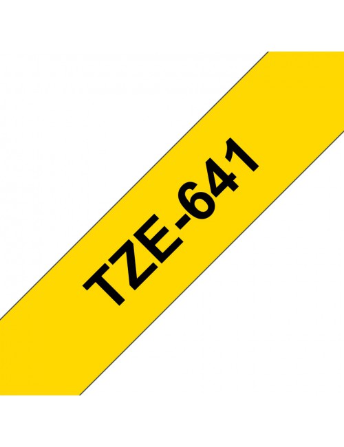 Brother TZE-641 nastro per etichettatrice Nero su giallo