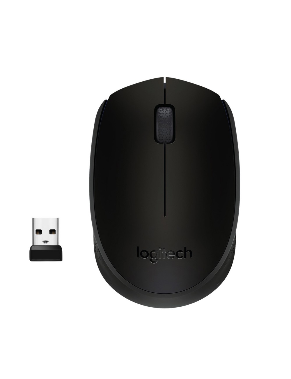 Logitech M171 Black-K ratón Ambidextro RF inalámbrico Óptico 1000 DPI